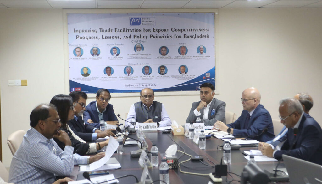 The Roundtable on “Improving Trade Facilitation for Export Competitiveness: Progress, Lessons, and Policy Priorities for Bangladesh”