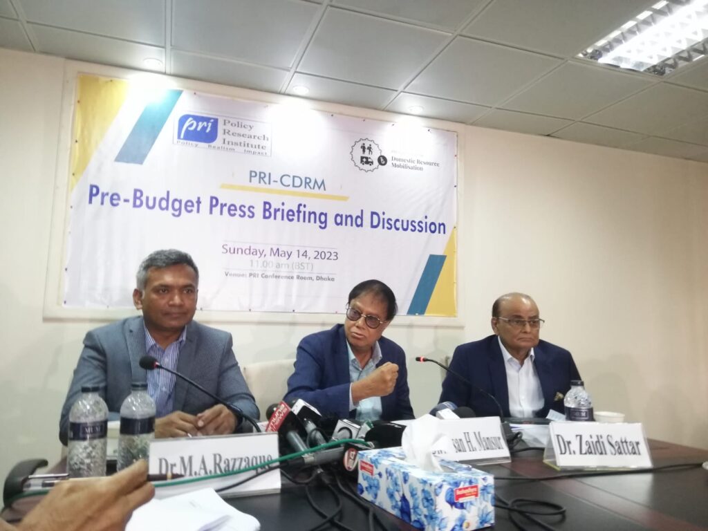 PRI-CDRM Pre-budget Press Briefing and Discussion-May 14 2023