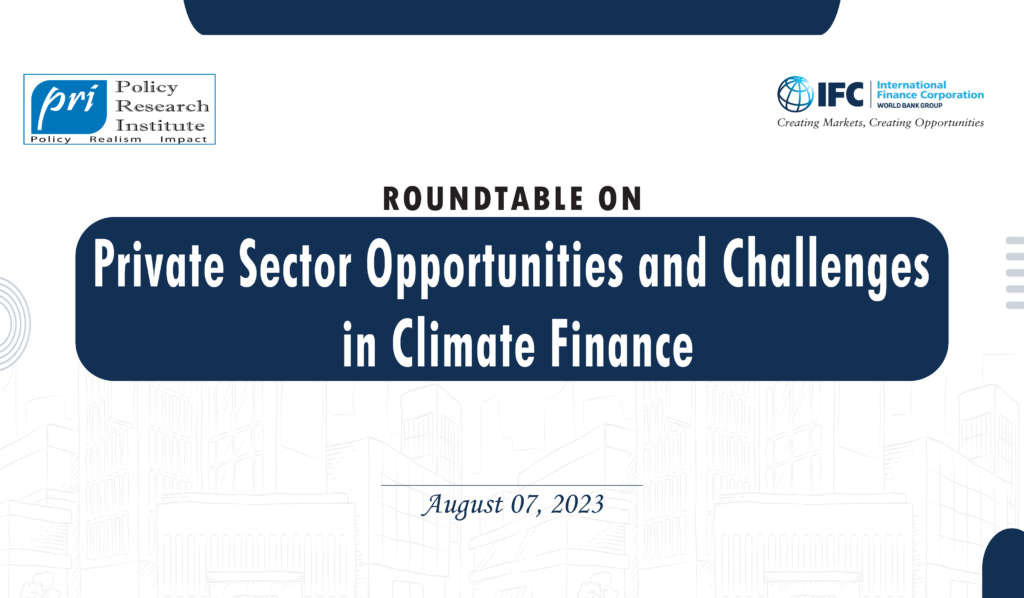 Private Sector Opportunities and Challenges in Climate Finance